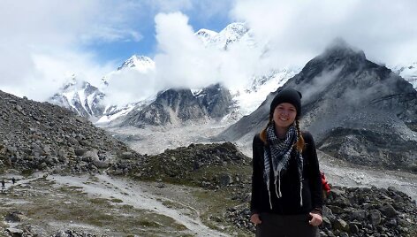 Aistės Strazdaitės kelionės į Nepalą akimirka