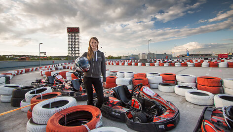 Agnė Vičkačkaitė-Lauciuvienė &bdquo;Ozi Kart&ldquo; kartodrome