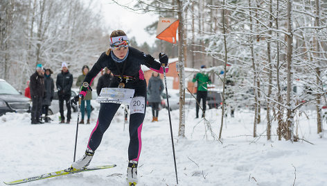 Visagine vyko Lietuvos orientavimosi sporto slidėmis čempionatas ilgojoje ir estafečių trasose.