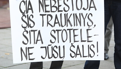 Protestas pries imigraciją Vilniuje
