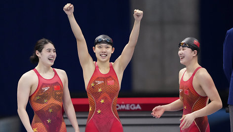 Kinijos plaukikės Tokijo olimpiadoje