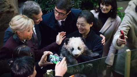 Brigitte Macron aplankė pandą