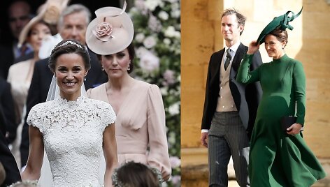 Kembridžo hercogienės Catherine sesuo Pippa Middleton su vyru Jamesu Matthews