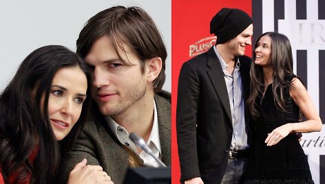 Ashtonas Kutcheris ir Demi Moore