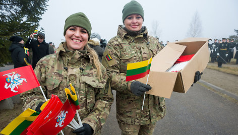 Lietuvos partizanų memoriale Minaičių kaime minimos 68-osios Lietuvos Laisvės Kovos Sąjūdžio tarybos nepriklausomybės deklaracijos paskelbimo metinės