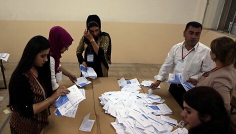 Irake baigėsi referendumas dėl kurdų nepriklausomybės