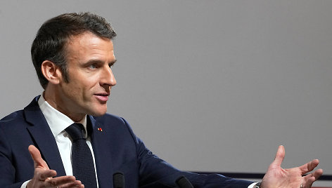 Prancūzijos prezidentas Emmanuelis Macronas