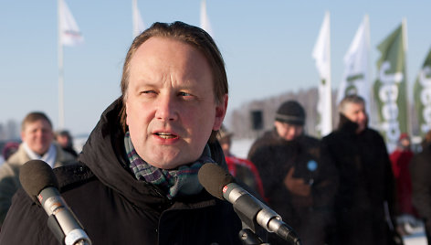 Zarasų meras Arnoldas Abramavičius - tradicinėse žirgų lenktynėse "Sartai 2012".