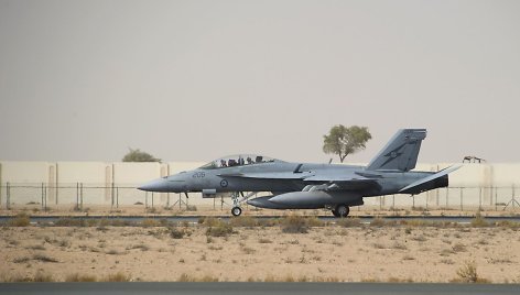 Australijos karinių oro pajėgų naikintuvas „F/A-18F Super Hornet“