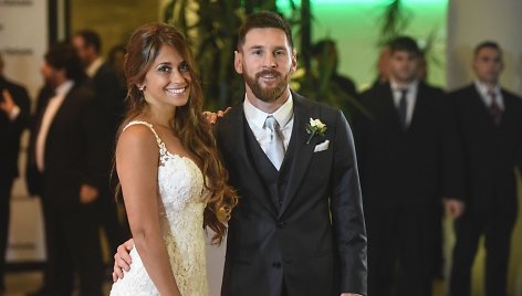 Lionelis Messi ir Antonella Roccuzzo