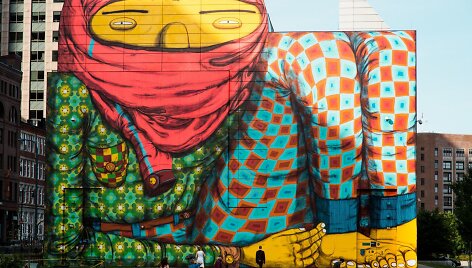 Aut. Os Gemeos. Bostonas, JAV