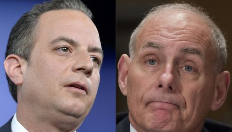 Reince'as Priebusas ir Johnas Kelly