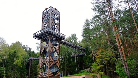 Anyk&scaron;čių &scaron;ilelio medžių lajų tako apžvalgos bok&scaron;tas