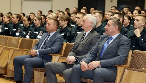Lietuvos policijos mokykloje buvo minima Laisvės gynėjų diena.