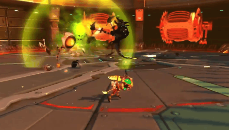 &bdquo;Ratchet and Clank&ldquo; žaidimo akimirka