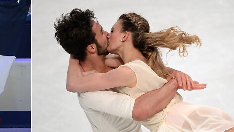 Gabriella Papadakis and Guillaume'as Cizeronas tapo naujaisiais &scaron;okių ant ledo čempionais