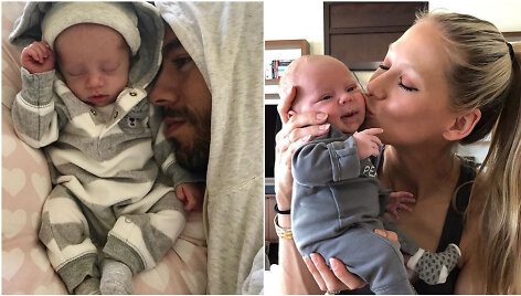 Enrique Iglesias ir Ana Kurnikova su dvyniais