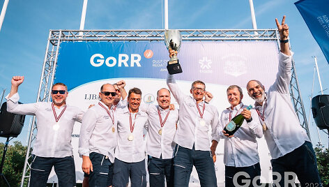 Lietuvos įgulos Latvijos jūrinio buriavimo čempionate