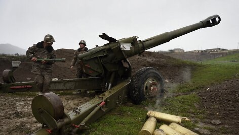 Atsinaujinęs konfliktas tarp Armėnijos ir Azerbaidžano Kalnų Karabache