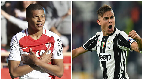 Kylianas Mbappe ir Paolo Dybala