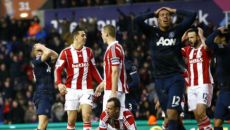 &bdquo;Stoke City&ldquo; nugalėjo &bdquo;Manchester United&ldquo;