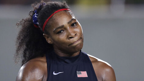 Serena Williams olimpinio teniso turnyro a&scaron;tuntfinalyje krito prie&scaron; Eliną Svitoliną