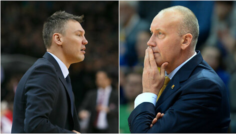 &Scaron;arūnas Jasikevičius ir Rimas Kurtinaitis