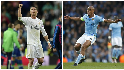 Cristiano Ronaldo ir Vincentas Kompany