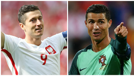 Robertas Lewandowskis ir Cristiano Ronaldo