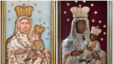 „Švč. Mergelė Marija su vaikeliu“ prieš ir po