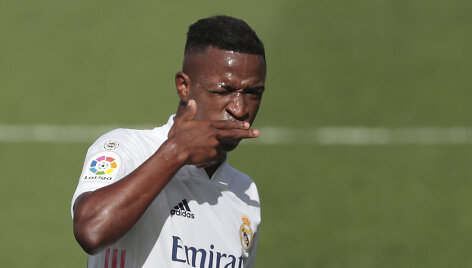 Vinicius pelnė įvartį Madrido &bdquo;Real&ldquo;.