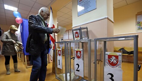 Maskvos kontroliuojamame Kryme &ndash; neteisėtas referendumas.