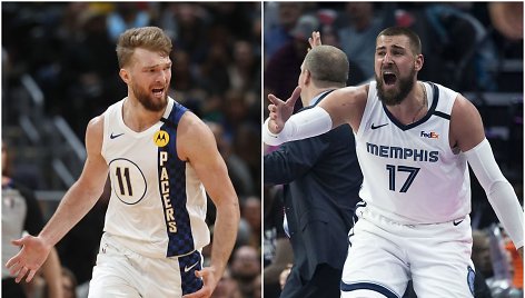 Domantas Sabonis ir Jonas Valančiūnas