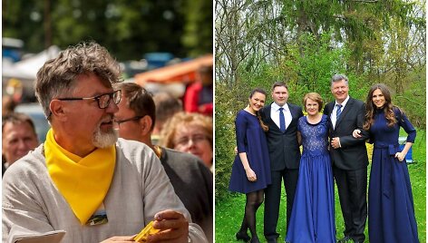 Algirdas Am&scaron;iejus su &scaron;eima 