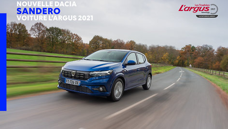 Žurnalas „L’argus“ naująjį „Dacia Sandero“ išrinko „Metų automobiliu“