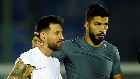 Lionelis Messi ir Luisas Suarezas