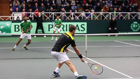 &bdquo;Davis cup&ldquo; turnyro mačas: Lietuva-Madagaskaras, dvejetų susitikimas