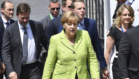 Angela Merkel atvyksta į vir&scaron;ūnių susitikimą Briuselyje