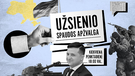 Užsienio spaudoje &ndash; apie V.Zelenskio nuostabą dėl panikos