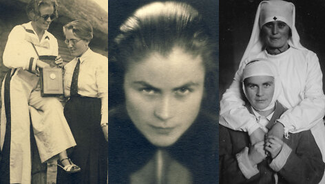 1. &bdquo;Pasitarimas Marytės su Vėra&ldquo; 1933 m. Su seserimi Marijona; 2. 1935 metų portretas; 3. Karo ligoninėje 1929 m.