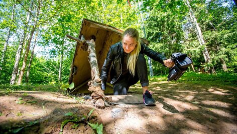 Atstatytas partizanų bunkeris Daugėli&scaron;kių mi&scaron;ke