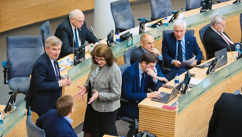 Aurelijus Veryga, dalyvavo Vyriausybės pusvalandyje Seime.