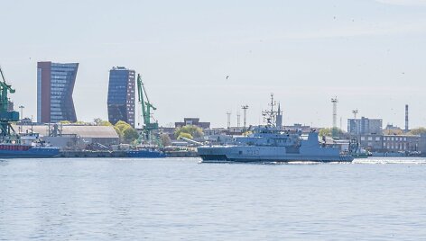 Norvegijos prie&scaron;mininis laivas &bdquo;M343_Hinnoy&ldquo;