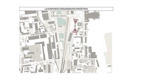 Dėl planuotų darbų Rodūnios kelyje &ndash; laikini eismo pakeitimai