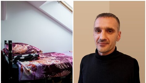 Vytautas Butėnas ir Laikinųjų namų kambarys