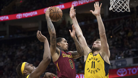 Domantas Sabonis stabdo Jordaną Clarksoną