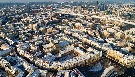 Gimtadienį švenčiančio Vilniaus vaizdai