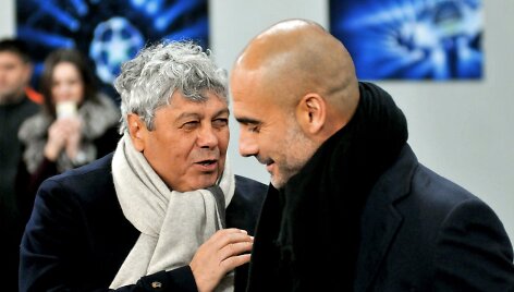 Mircea Lucescu ir Josepas Guardiola