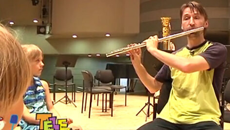 &bdquo;Tele bim-bam&ldquo; ir LVSO supažindina vaikus su muzikos instrumentais: nuostabioji fleita