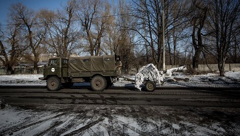 Prie&scaron;akinėse Ukrainos karo linijose stovinčio Avdejevkos miestelio kasdienybė